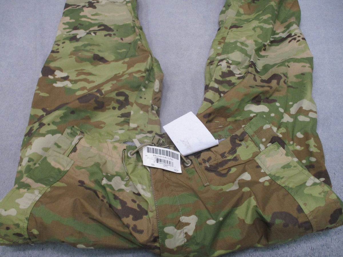 New US Military ECWCS Gen III Layer 6 OCP Gore-Tex Trousers Small Short RainPant