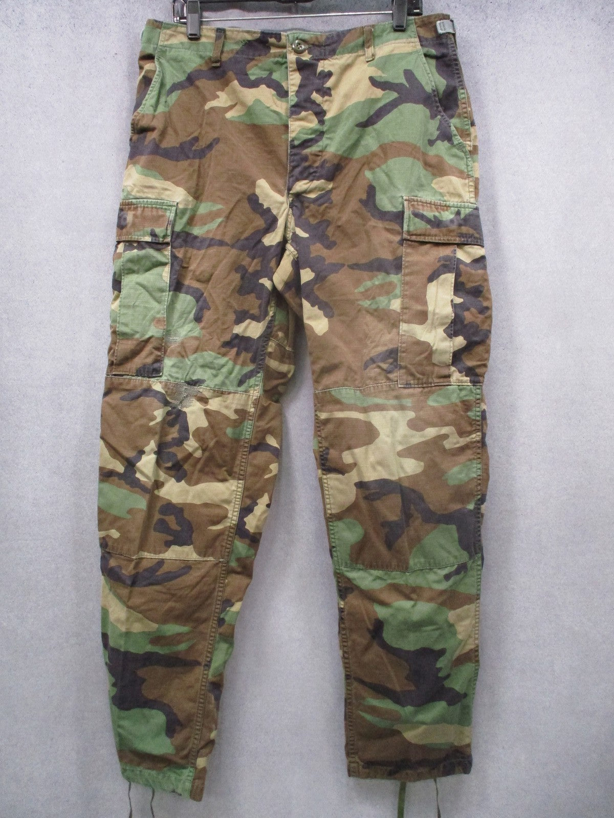 Vintage Propper Woodland Camo BDU Combat Trousers Medium Long Military Surplus
