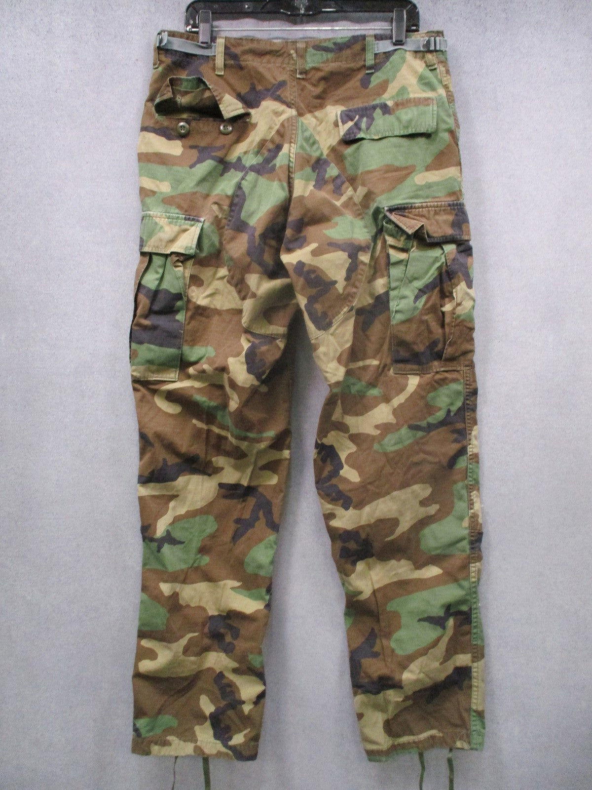 Vintage Propper Woodland Camo BDU Combat Trousers Medium Long Military Surplus
