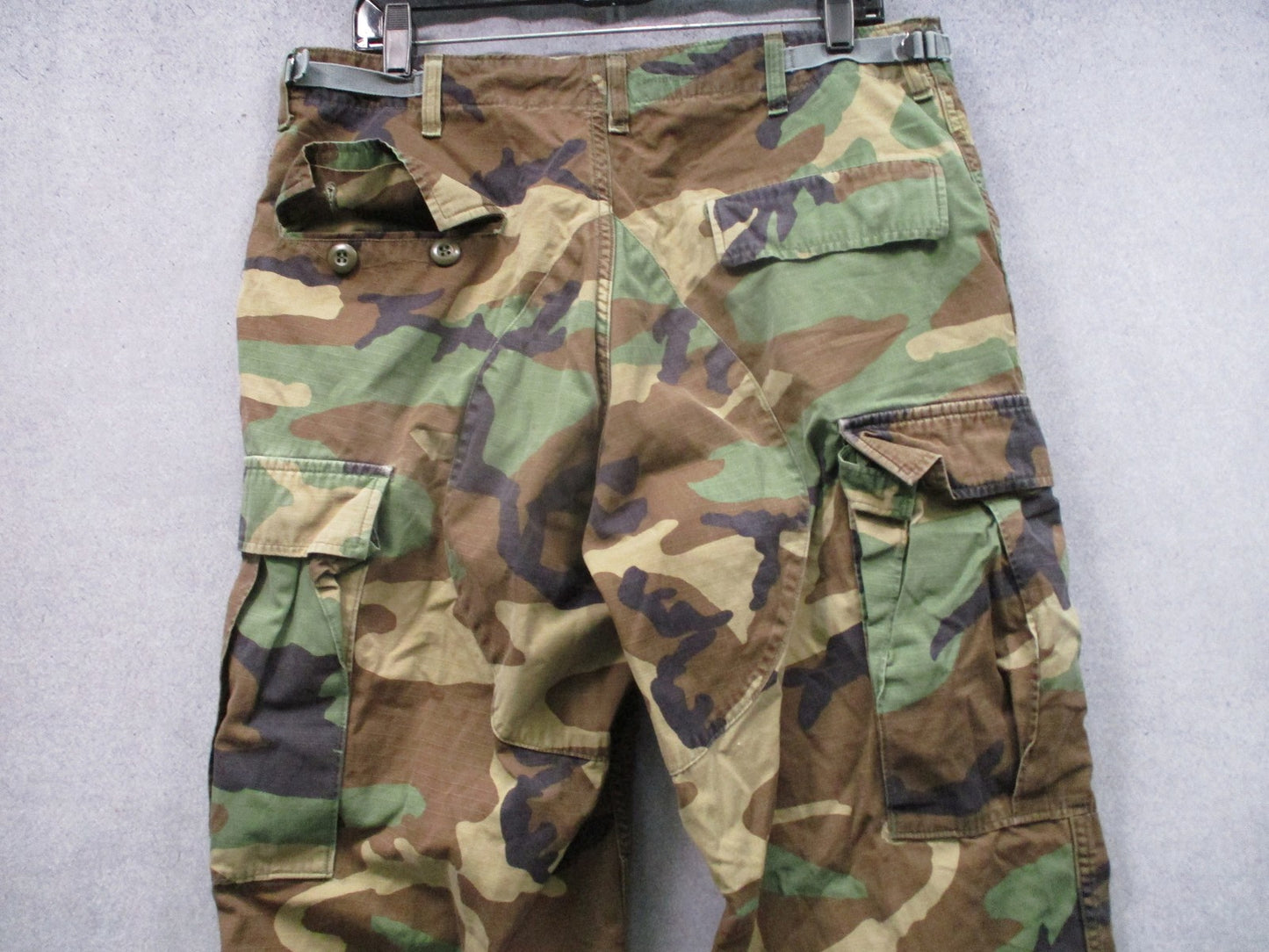Vintage Propper Woodland Camo BDU Combat Trousers Medium Long Military Surplus