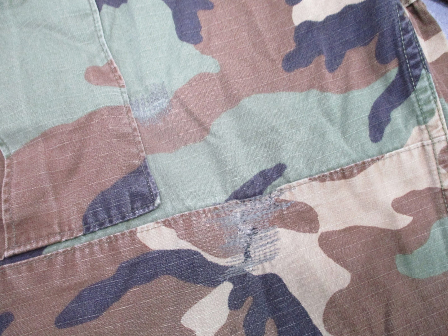 Vintage Propper Woodland Camo BDU Combat Trousers Medium Long Military Surplus