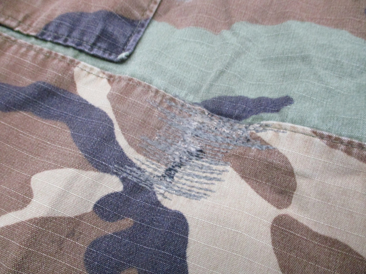 Vintage Propper Woodland Camo BDU Combat Trousers Medium Long Military Surplus