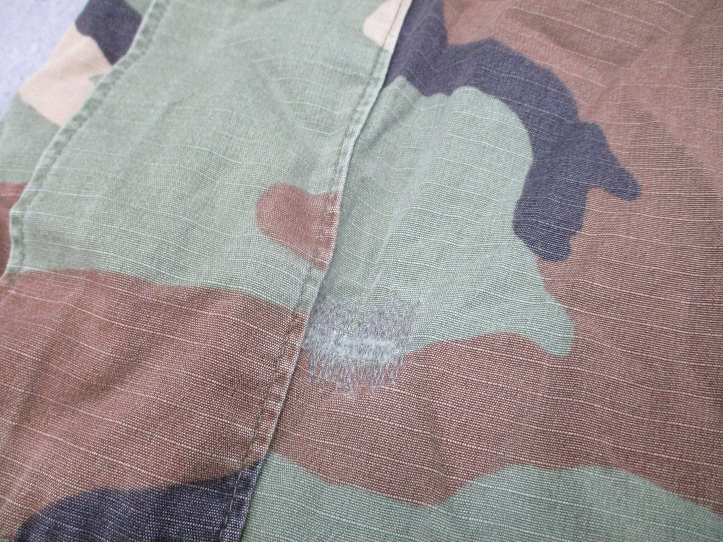 Vintage Propper Woodland Camo BDU Combat Trousers Medium Long Military Surplus