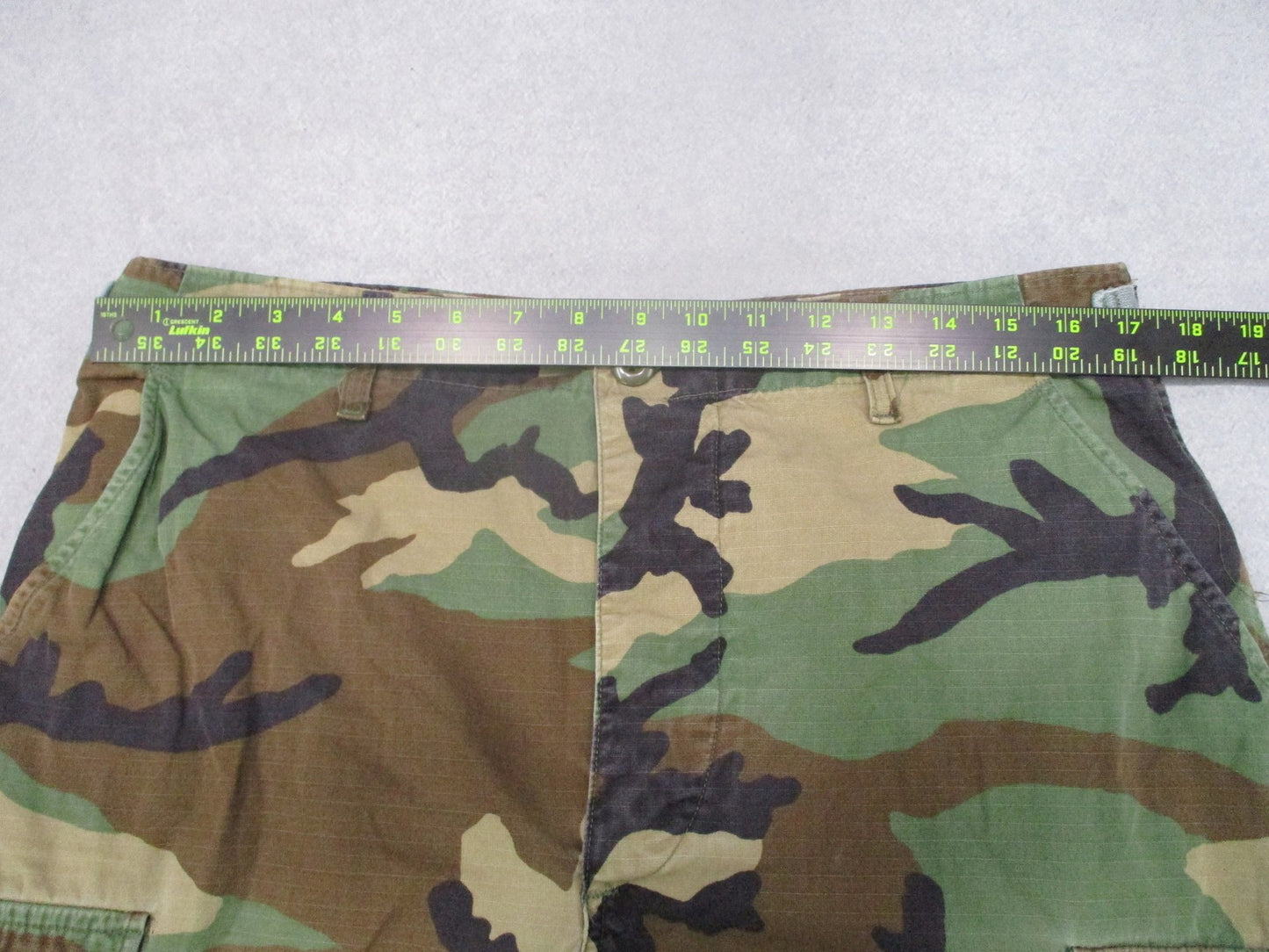 Vintage Propper Woodland Camo BDU Combat Trousers Medium Long Military Surplus