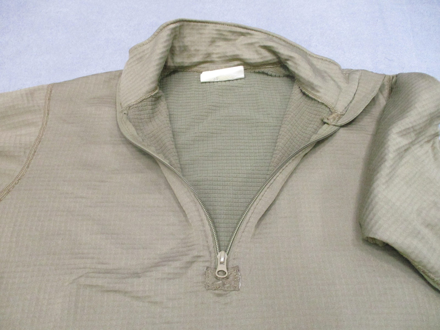 US Military ECWCS Gen III Level 2 Grid Fleece Pullover Tan Large Regular