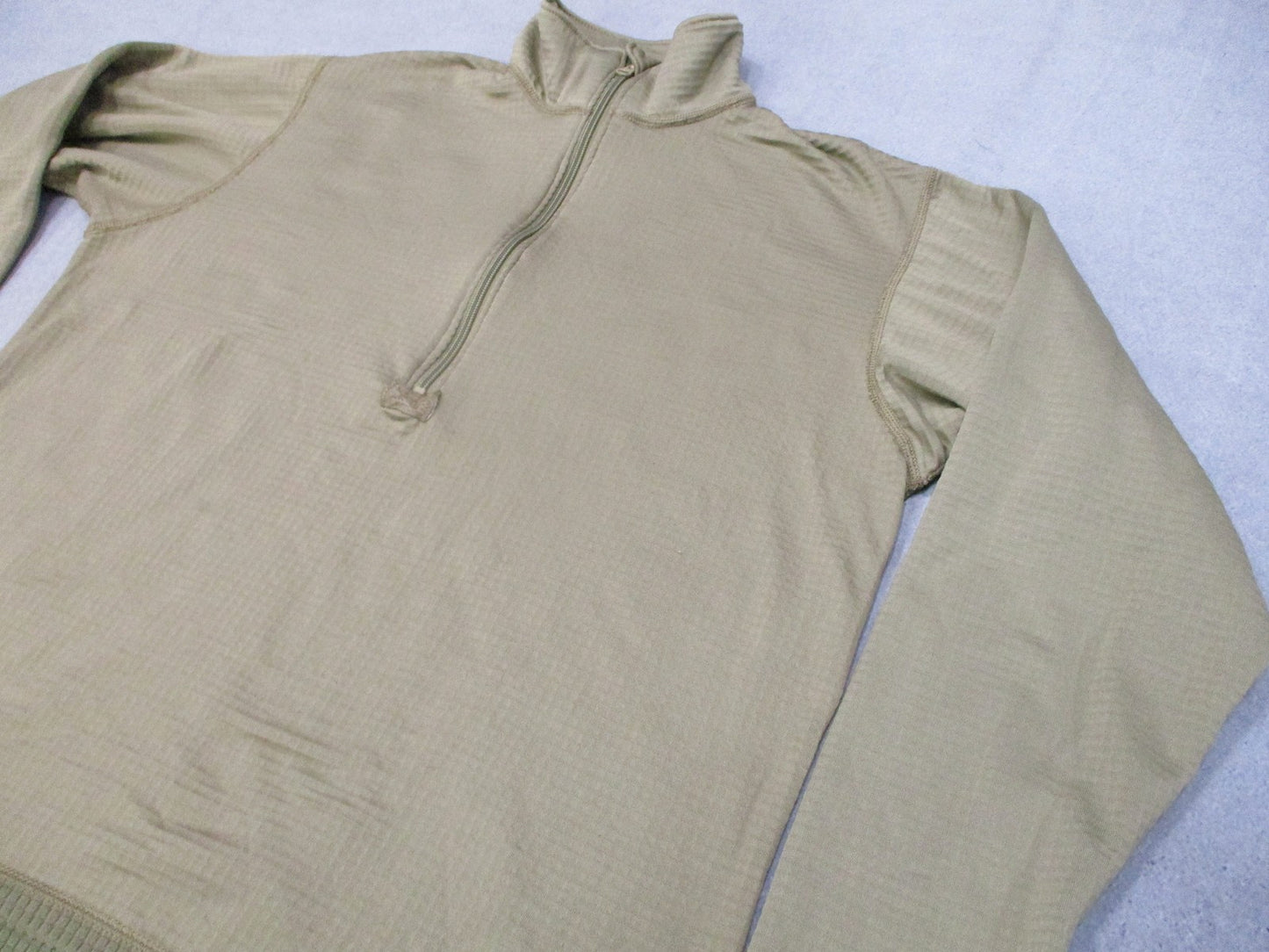 US Military ECWCS Gen III Level 2 Grid Fleece Pullover Tan Large Regular