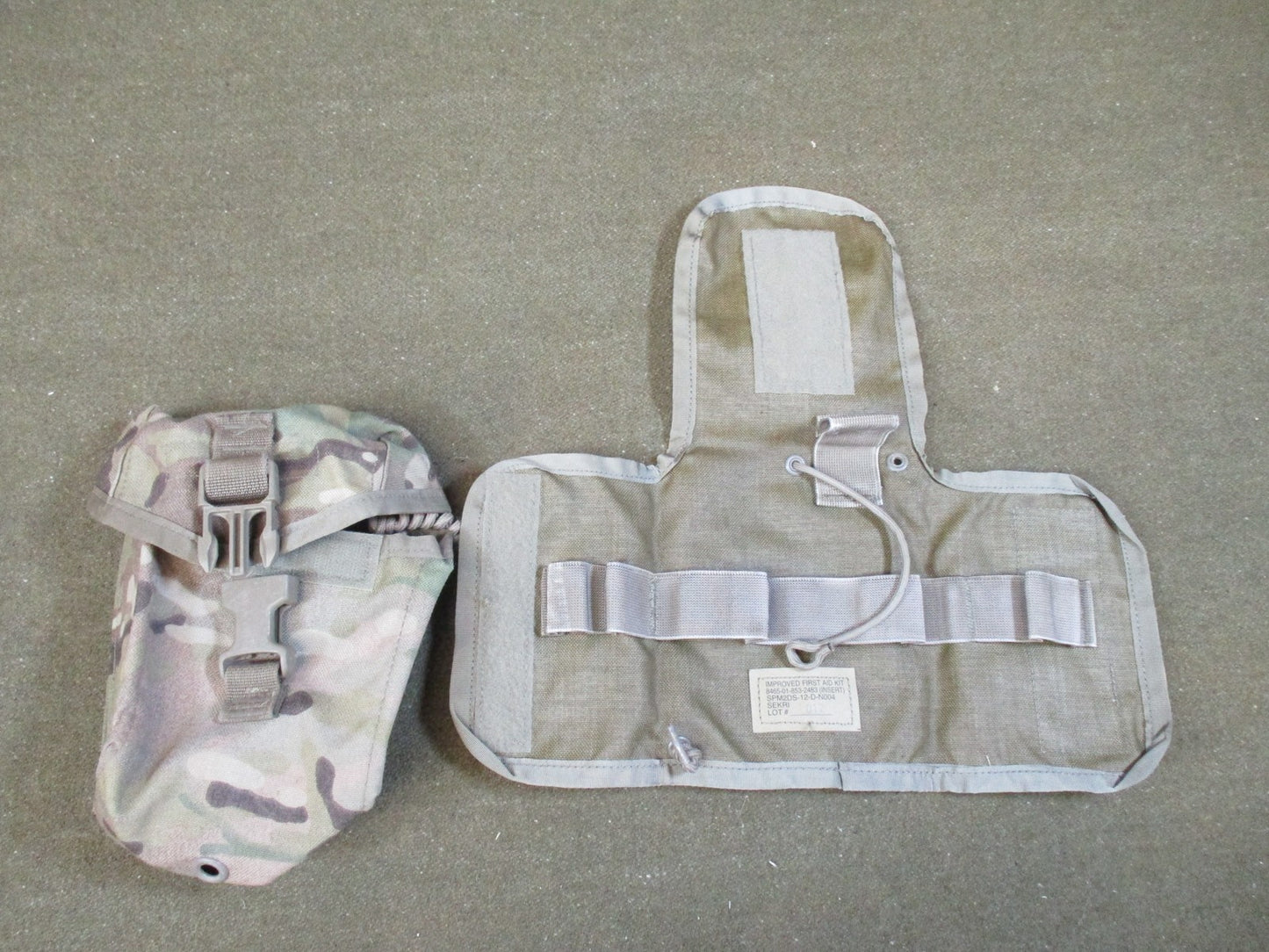 US Military Issue MultiCam IFAK Pouch with Insert MOLLE Tactical Medical Kit