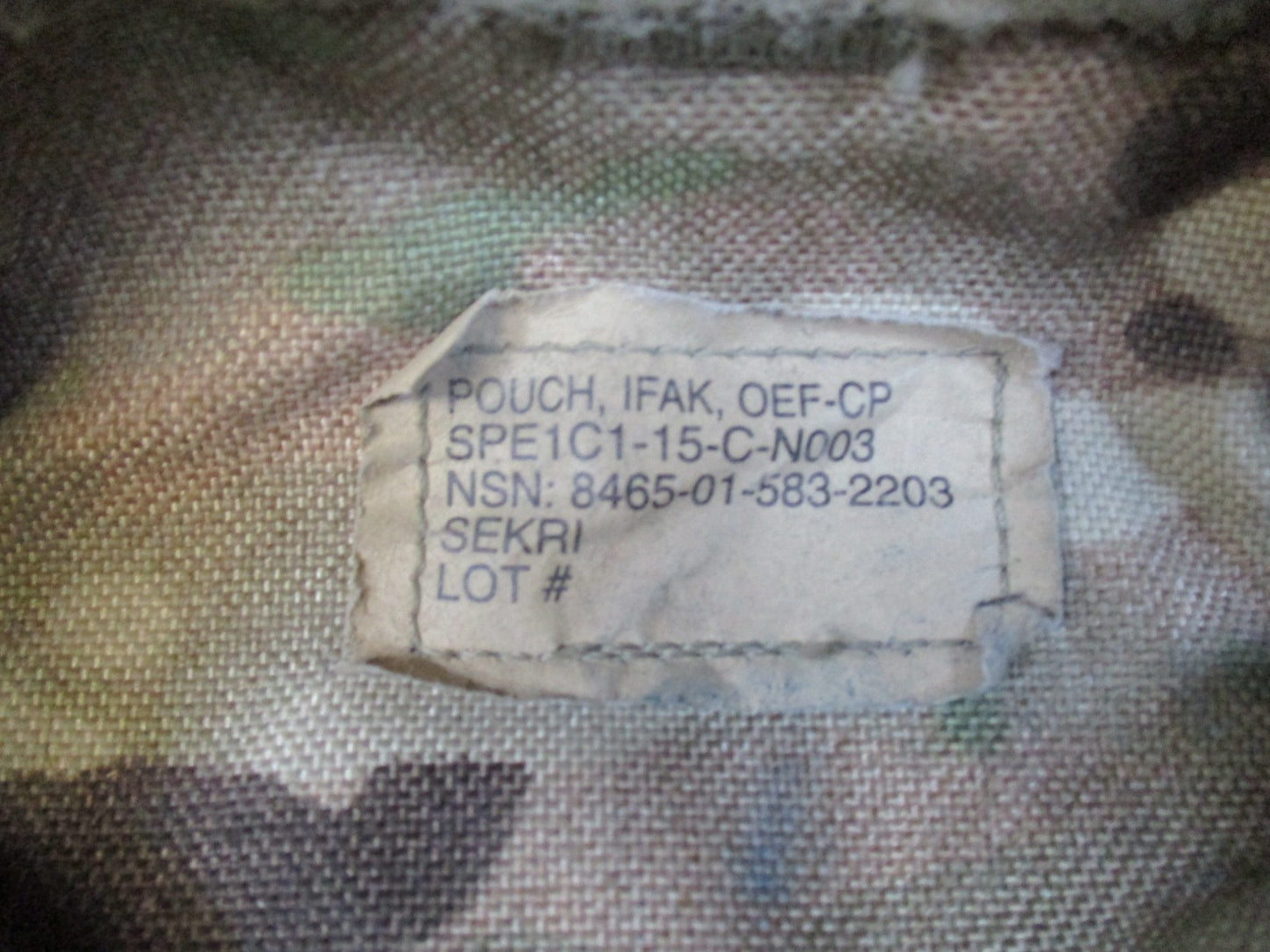 US Military Issue MultiCam IFAK Pouch with Insert MOLLE Tactical Medical Kit