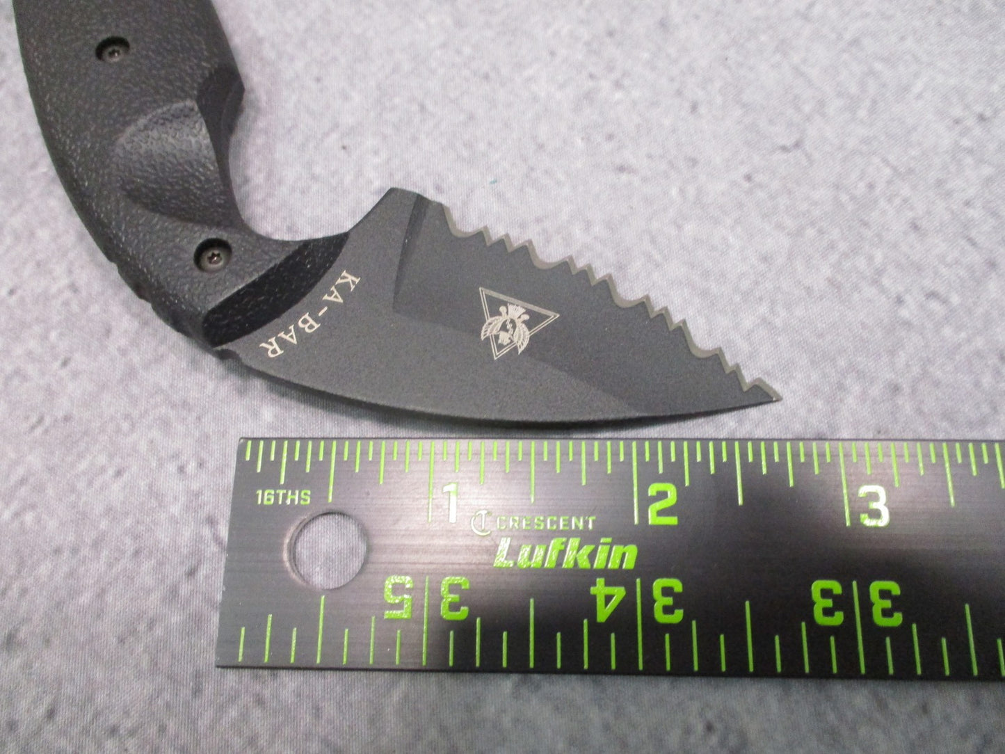 KA-BAR TDI Law Enforcement Knife Serrated Fixed Blade Tactical Gear NO SHEATH