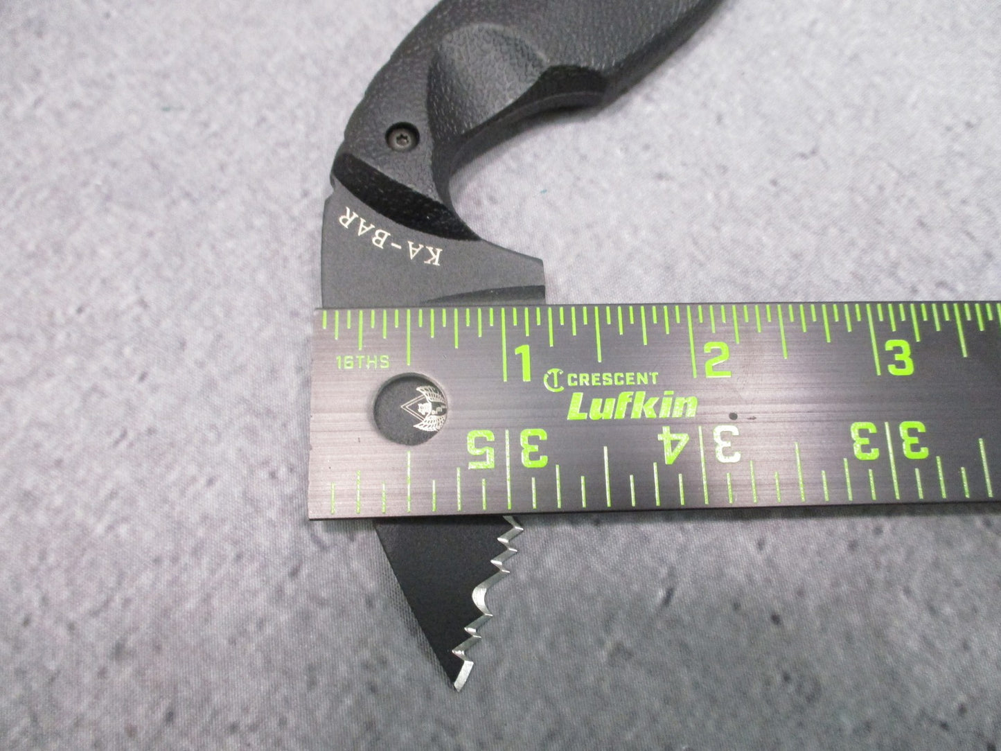 KA-BAR TDI Law Enforcement Knife Serrated Fixed Blade Tactical Gear NO SHEATH