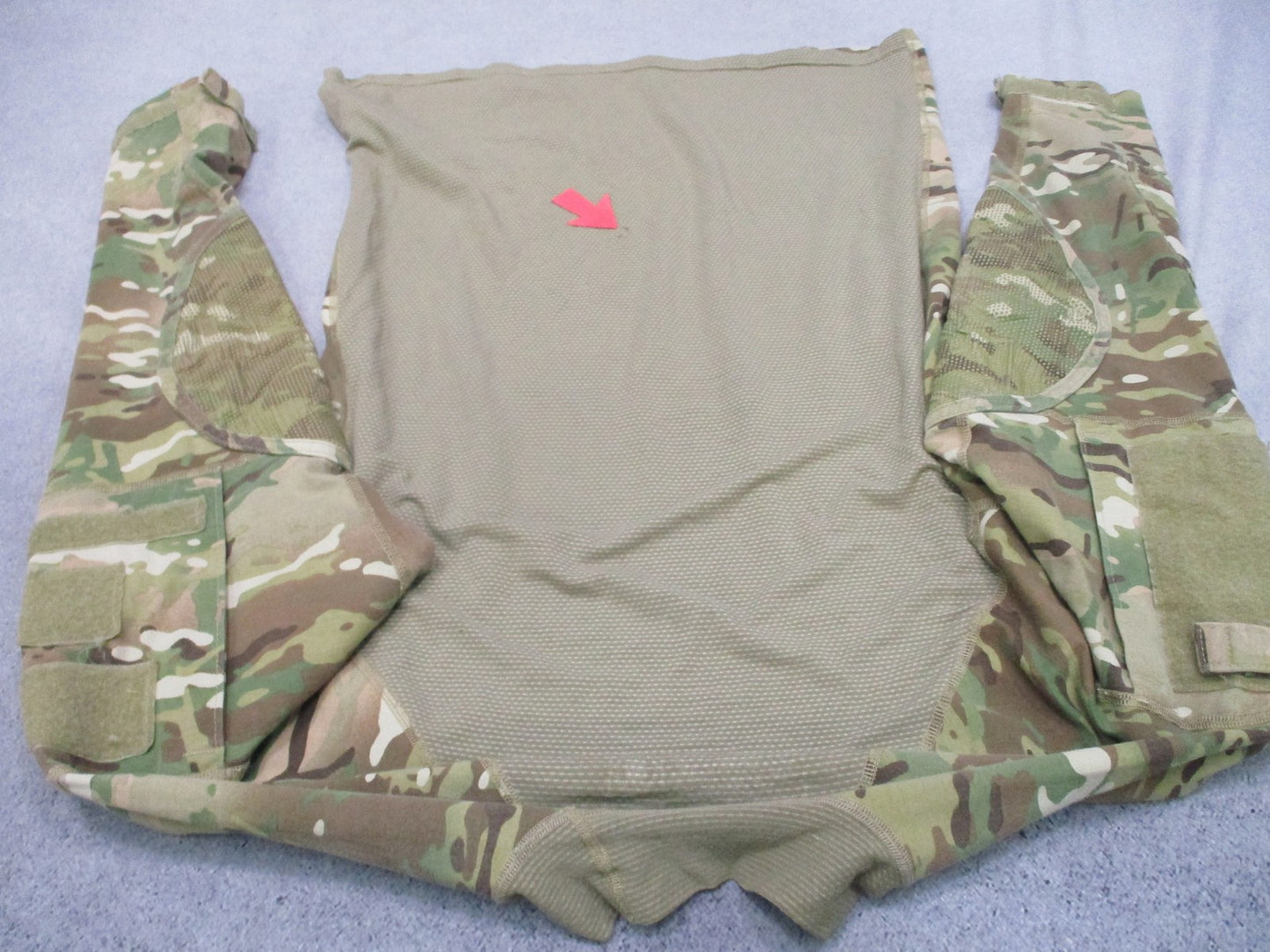 US Military Army Combat Shirt Flame Resistant Multicam Size Large NSN 8415-01-58