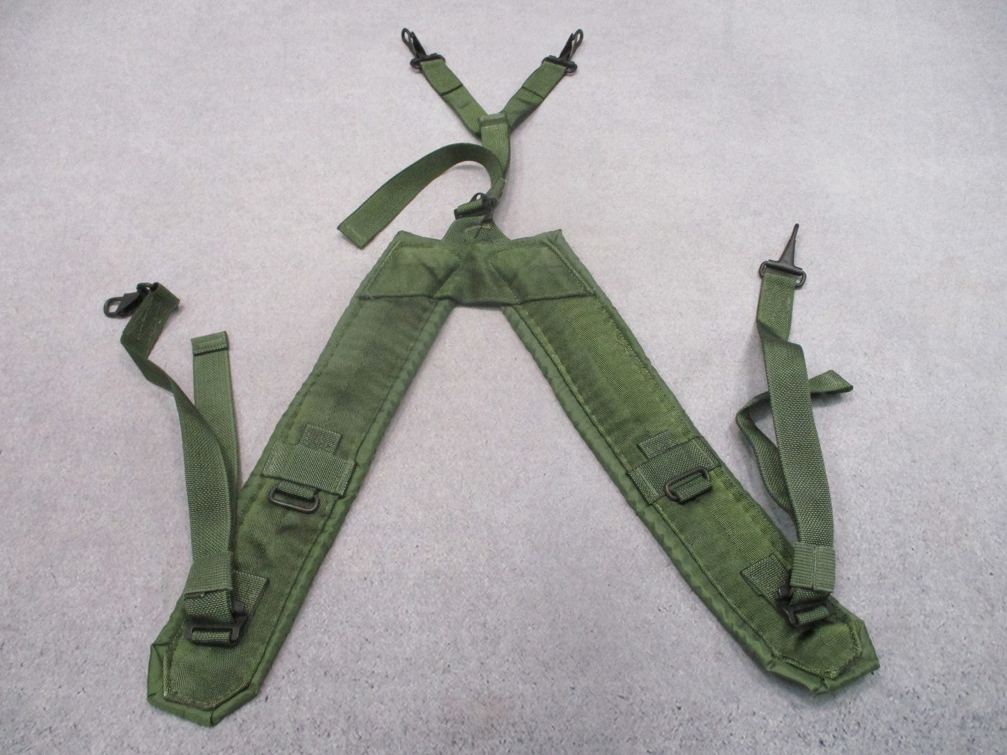 US Military Surplus LC-2 Suspenders ALICE Gear Tactical Duty Padded OD Green
