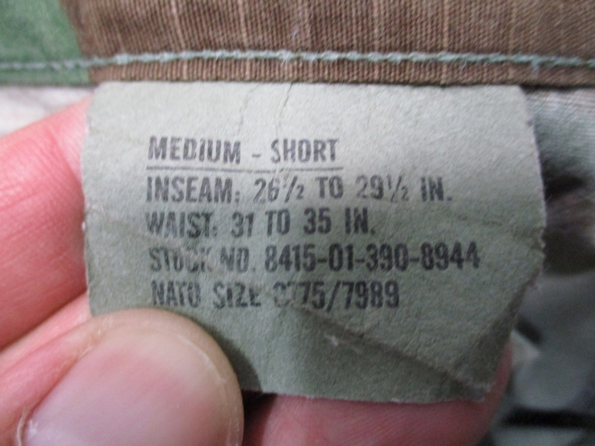 USGI Woodland BDU Pants Medium Short Propper Hot Weather NSN 8415-01-390-8944