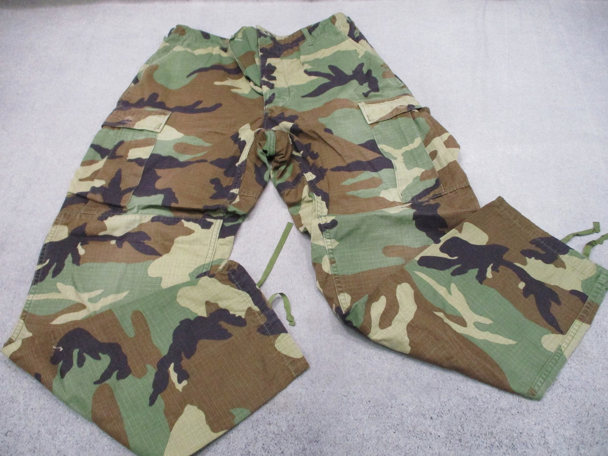 USGI Woodland BDU Pants Medium Long Hot Weather Ripstop NSN 8415-01-390-8948