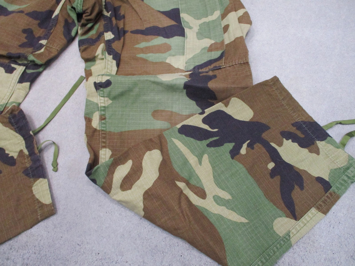 USGI Woodland BDU Pants Medium Long Hot Weather Ripstop NSN 8415-01-390-8948