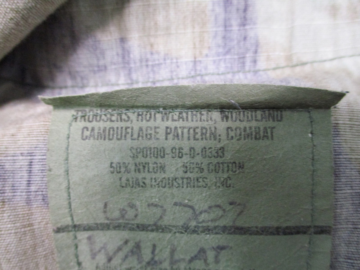 USGI Woodland BDU Pants Medium Long Hot Weather Ripstop NSN 8415-01-390-8948