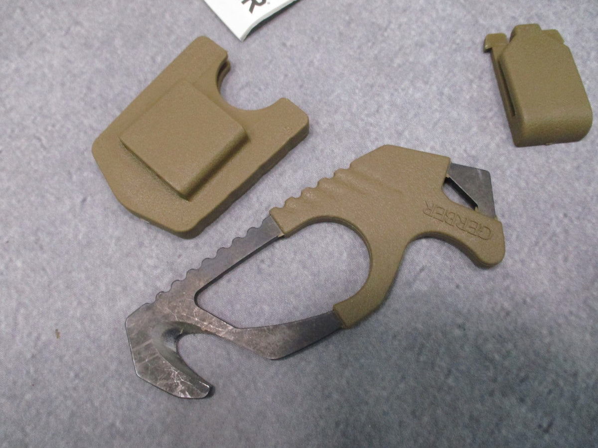 Gerber Strap Cutter Coyote Brown MOLLE Sheath MALICE Clip NSN 5110-01-578-4889