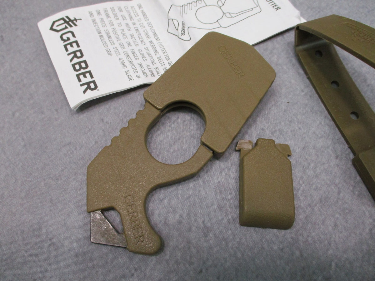 Gerber Strap Cutter Coyote Brown MOLLE Sheath MALICE Clip NSN 5110-01-578-4889