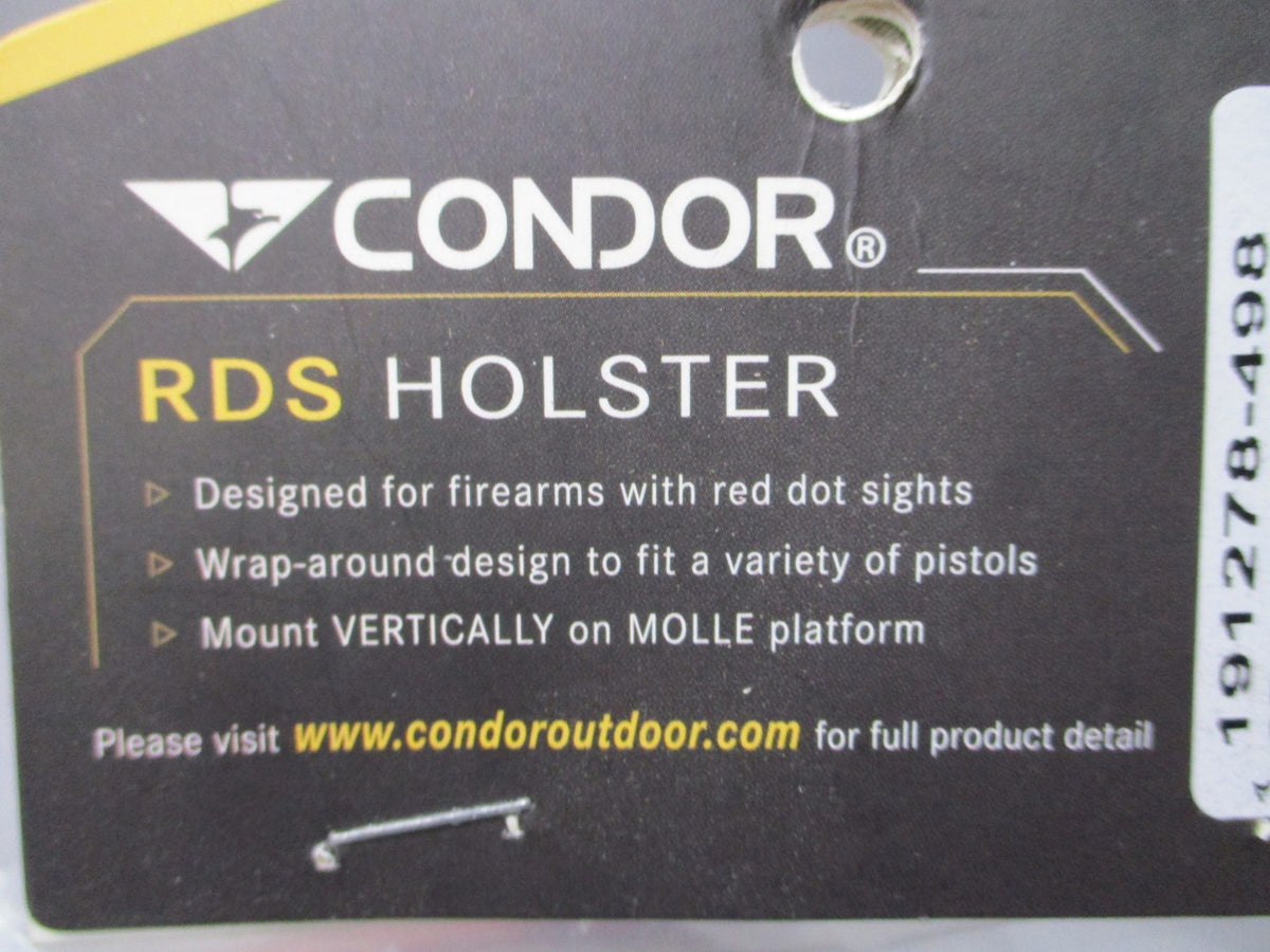 New Condor RDS Holster Coyote Brown MOLLE Right Hand Red Dot Tactical 191278-498