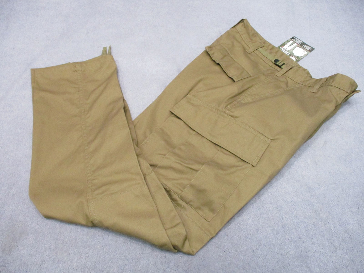 New Rothco BDU Tactical Pants Coyote Brown Size Small Regular 8522 Cargo Uniform