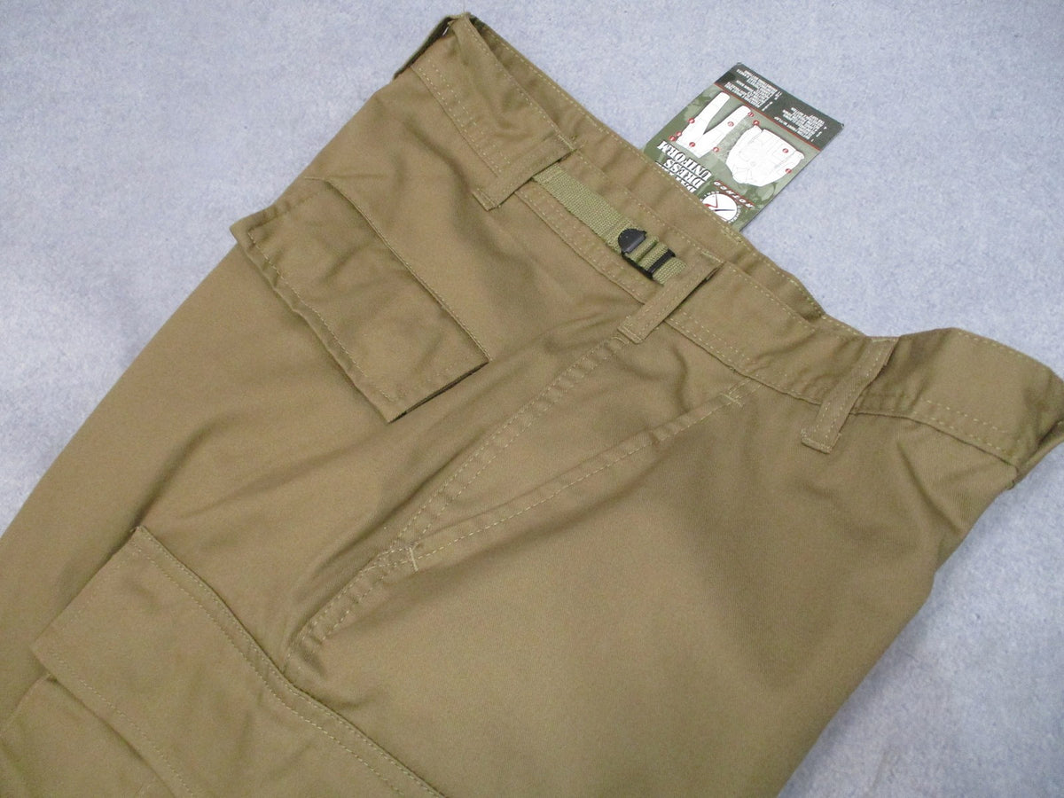 New Rothco BDU Tactical Pants Coyote Brown Size Small Regular 8522 Cargo Uniform