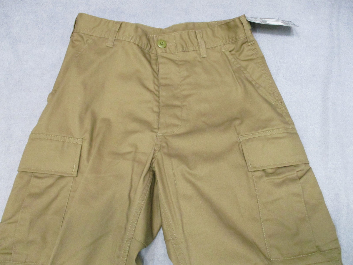 New Rothco BDU Tactical Pants Coyote Brown Size Small Regular 8522 Cargo Uniform