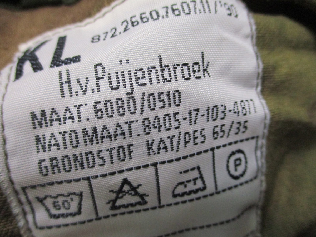 Dutch Army DPM Combat Jacket 6080/0510 Large 41-43 Chest Puijenbroek NOS