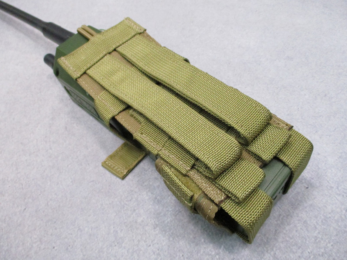 Military MOLLE Radio Pouch MultiCam MBITR Harris Falcon Adjustable Retention