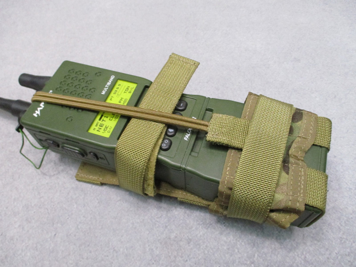 Military MOLLE Radio Pouch MultiCam MBITR Harris Falcon Adjustable Retention