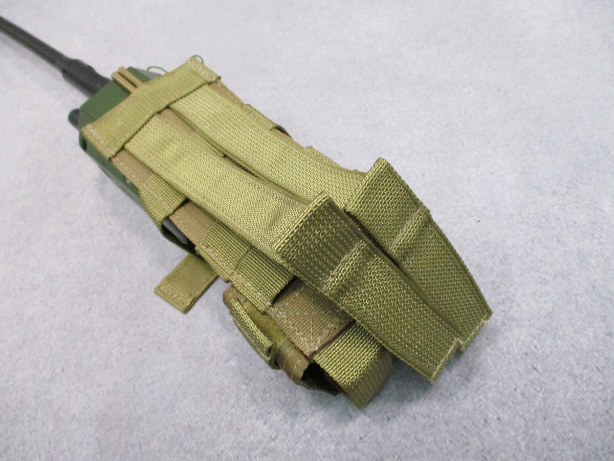 Military MOLLE Radio Pouch MultiCam MBITR Harris Falcon Adjustable Retention