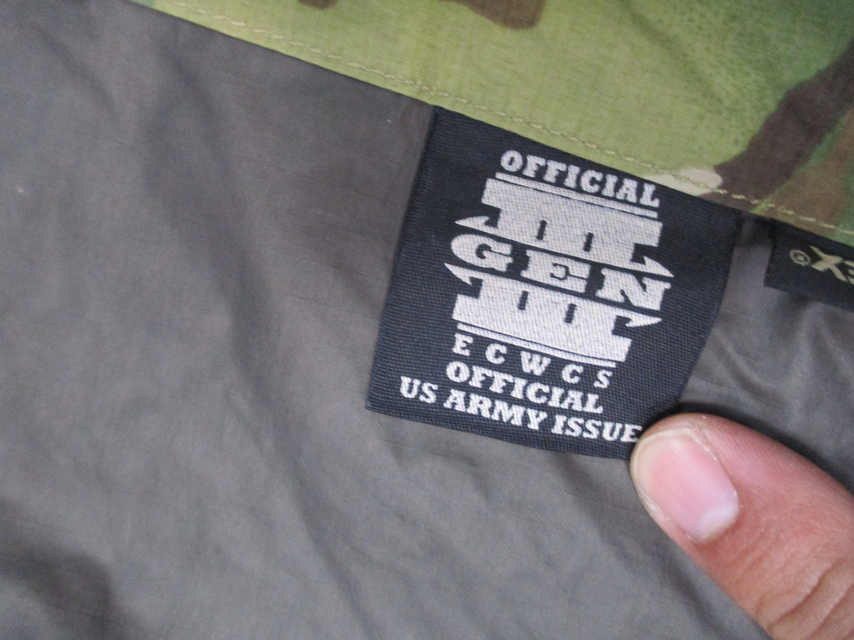 USGI ECWCS Gen III Level 6 MultiCam Gore-Tex Wet Weather Jacket Approx XS