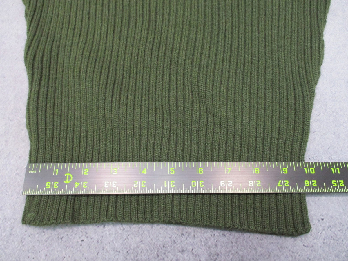 USMC Wool Commando Sweater OD Green Size 38 Epaulettes NSN 8405-01-496-9813