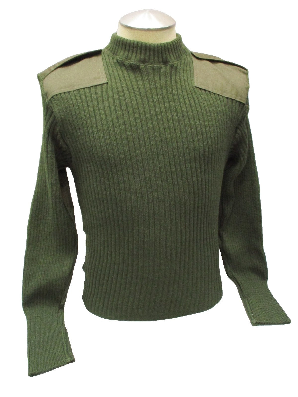 USMC Wool Commando Sweater OD Green Size 42 Epaulettes NSN 8405-01-496-9816