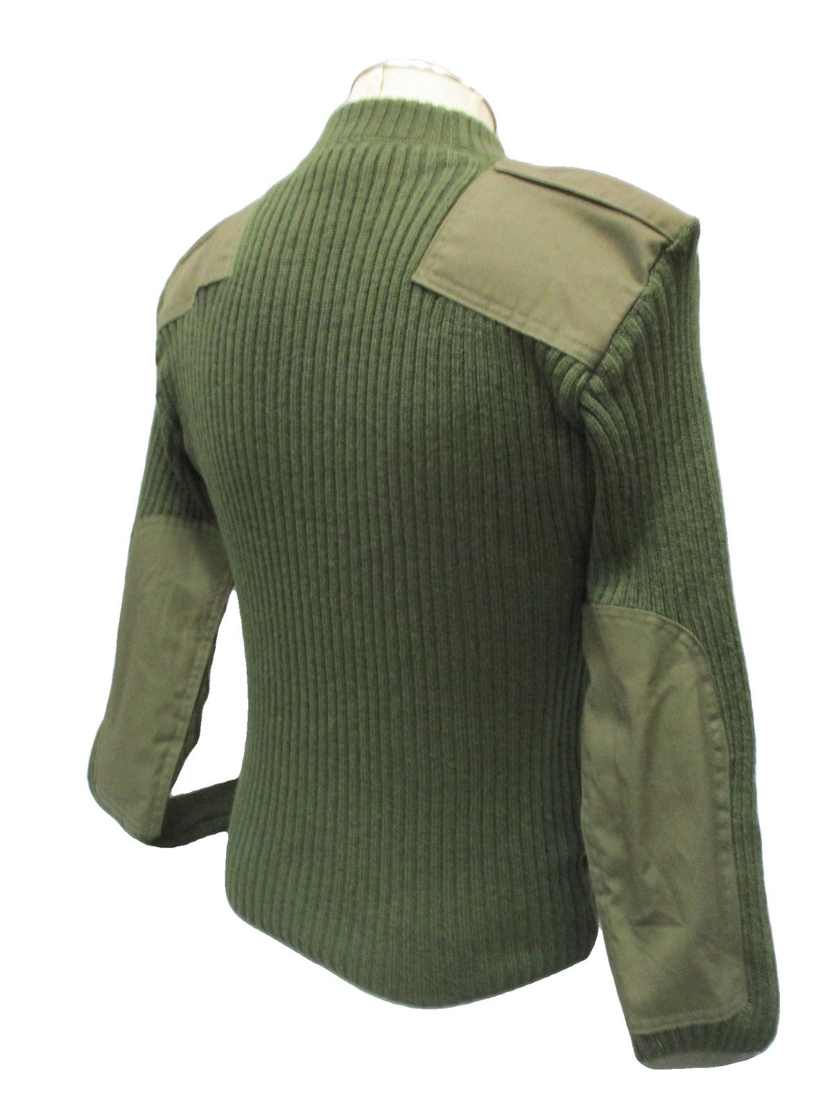 USMC Wool Commando Sweater OD Green Size 42 Epaulettes NSN 8405-01-496-9816