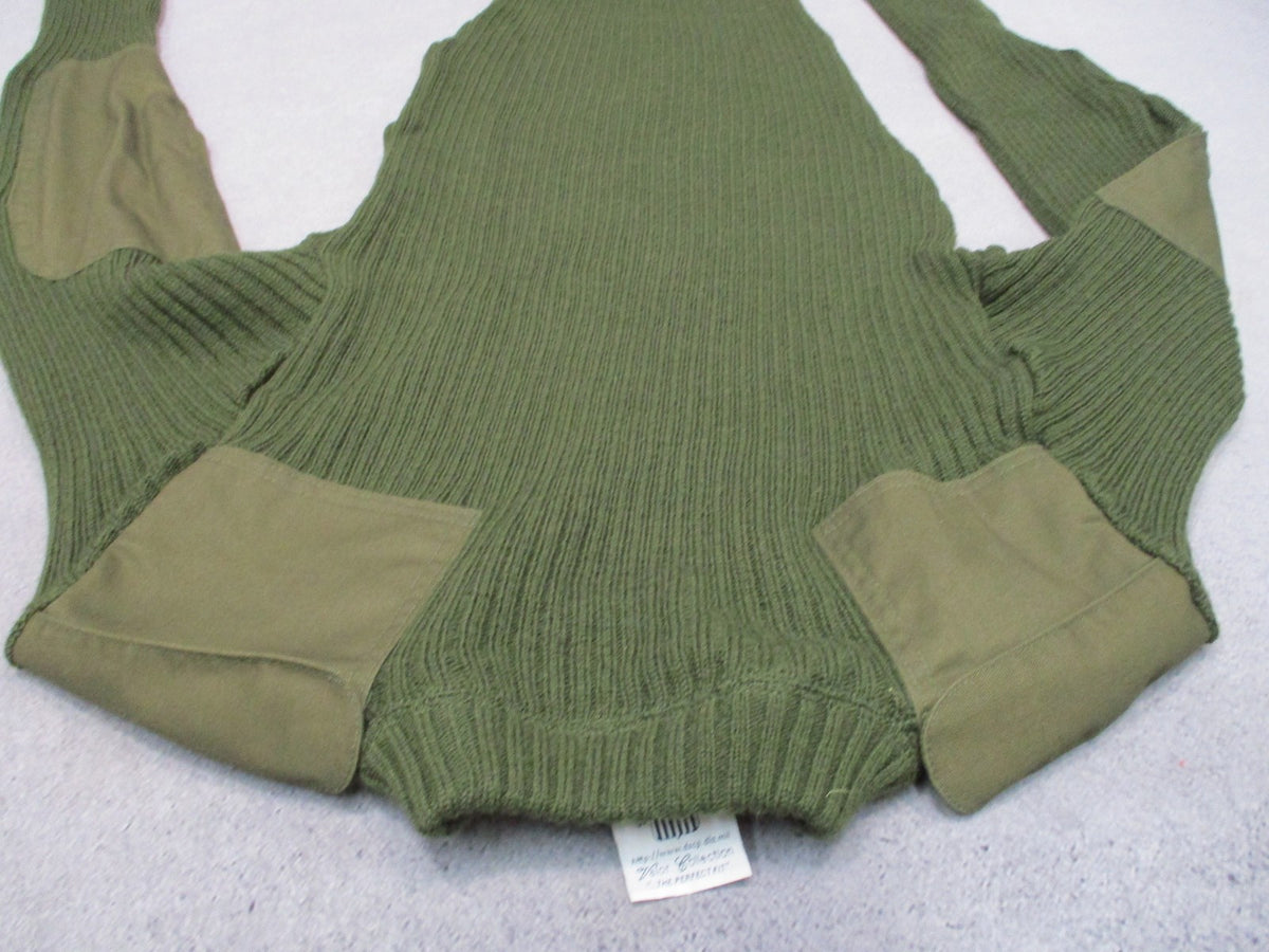 USMC Wool Commando Sweater OD Green Size 42 Epaulettes NSN 8405-01-496-9816