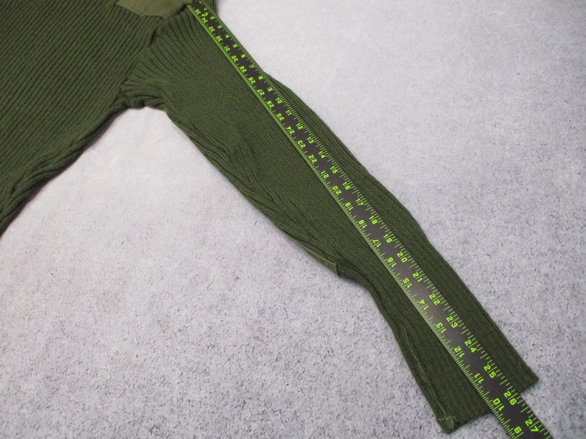 USMC Wool Commando Sweater OD Green Size 42 Epaulettes NSN 8405-01-496-9816