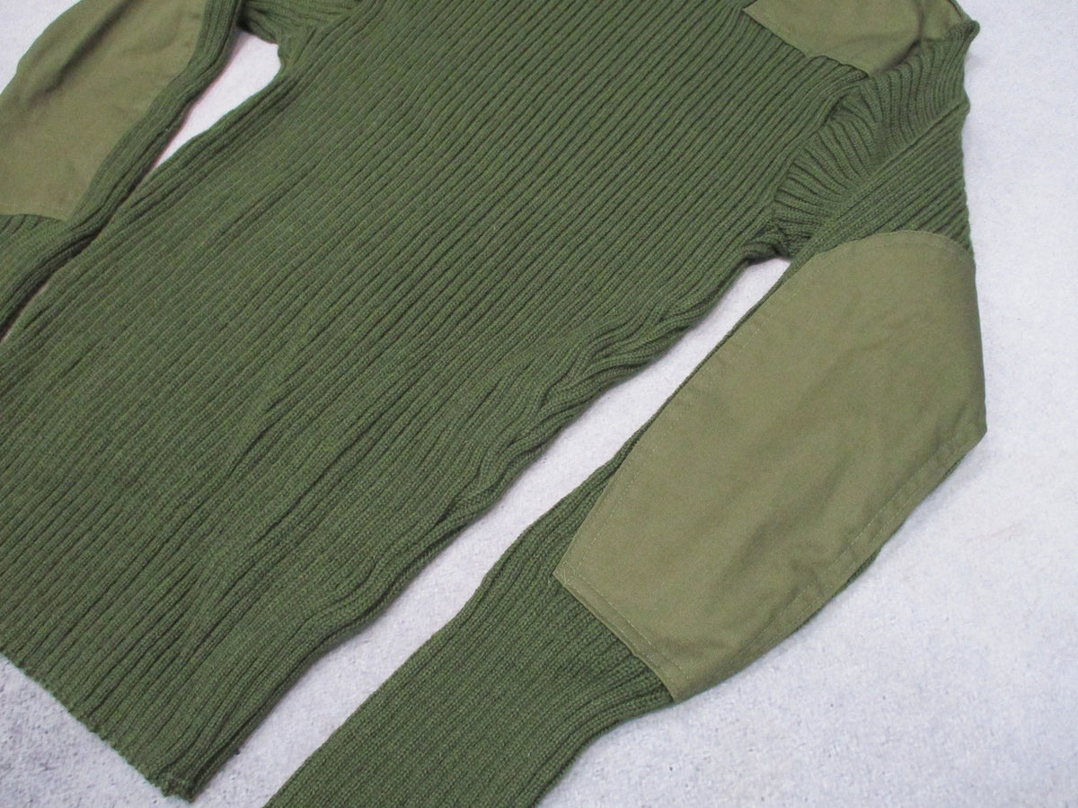 USMC Wool Commando Sweater OD Green Size 42 Epaulettes NSN 8405-01-496-9816
