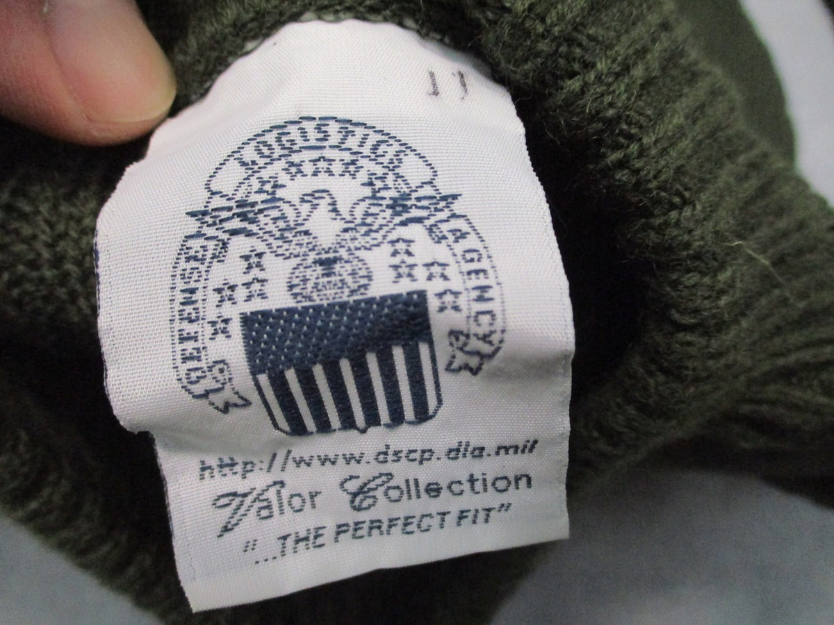USMC Wool Commando Sweater OD Green Size 42 Epaulettes NSN 8405-01-496-9816