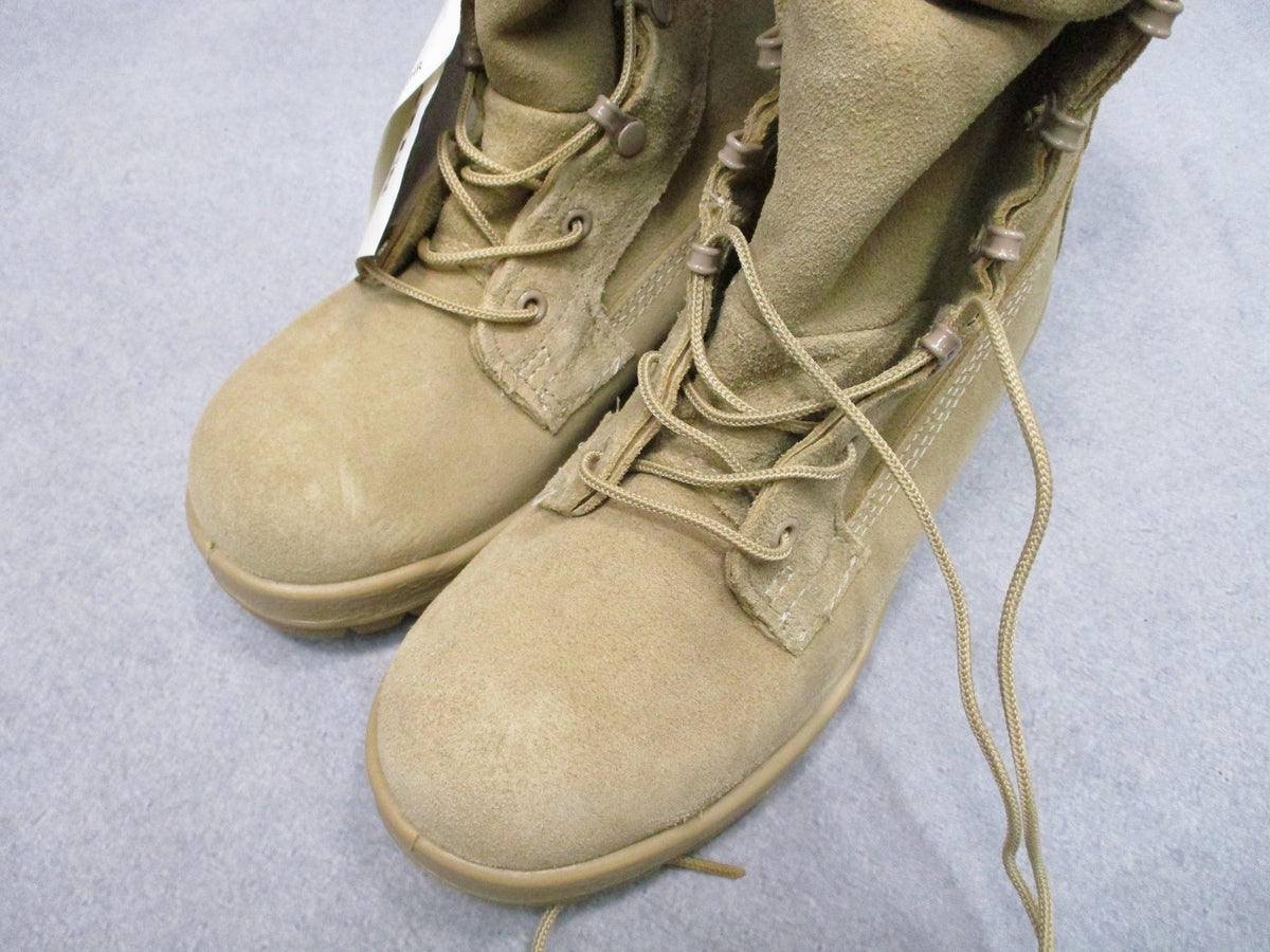 Bates 11461A USGI Cold Wet Weather Boots Tan Size 6R NSN 8430-01-619-3064