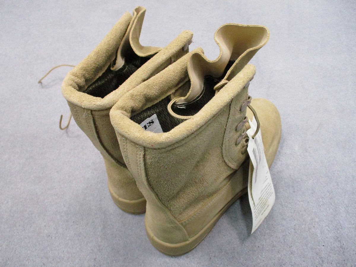 Bates 11461A USGI Cold Wet Weather Boots Tan Size 6R NSN 8430-01-619-3064