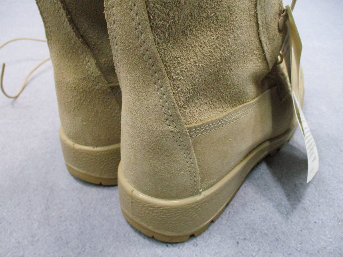 Bates 11461A USGI Cold Wet Weather Boots Tan Size 6R NSN 8430-01-619-3064