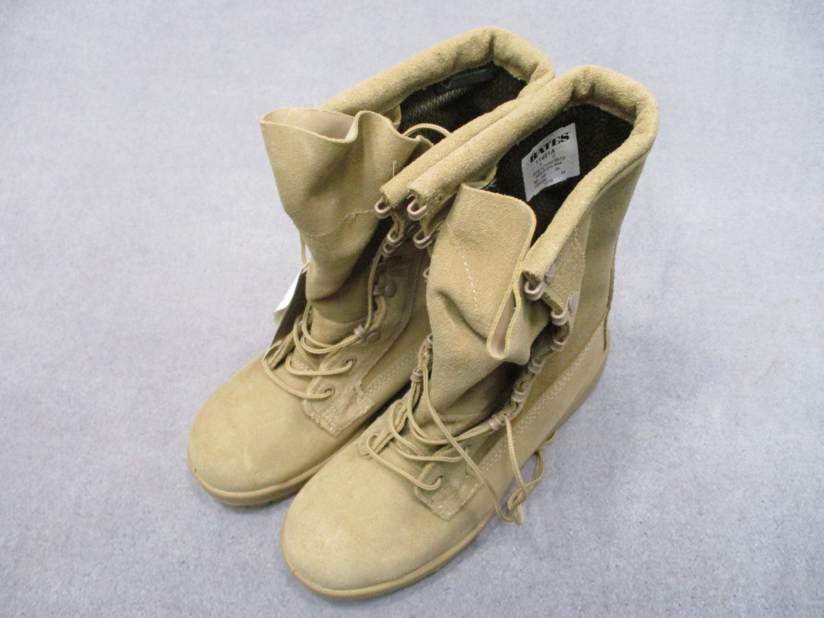 Bates 11461A USGI Cold Wet Weather Boots Tan Size 6R NSN 8430-01-619-3064