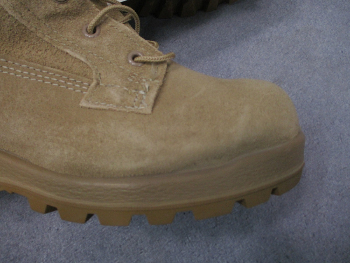 Bates 11461A USGI Cold Wet Weather Boots Tan Size 6R NSN 8430-01-619-3064