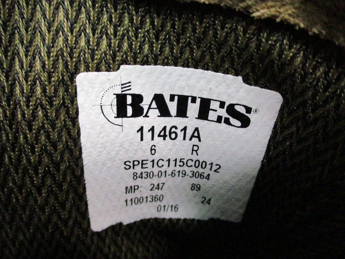 Bates 11461A USGI Cold Wet Weather Boots Tan Size 6R NSN 8430-01-619-3064