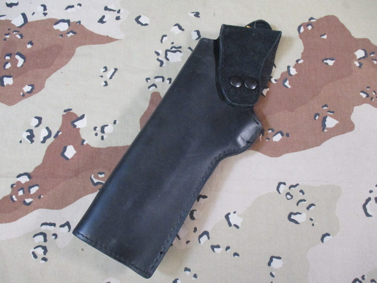Desert Eagle Holster Genuine Black Leather Holster Level 1 OWB Extra Mag