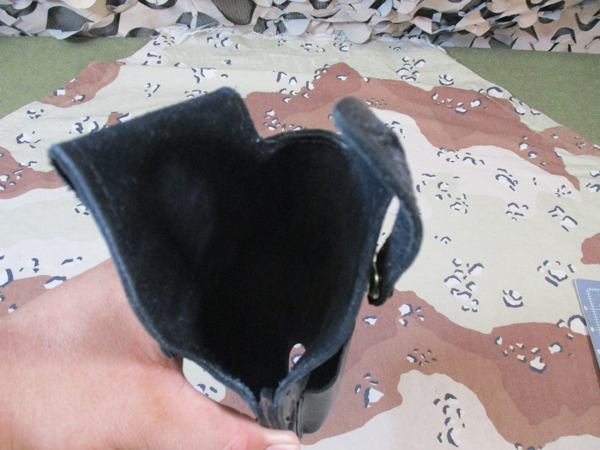 Desert Eagle Holster Genuine Black Leather Holster Level 1 OWB Extra Mag