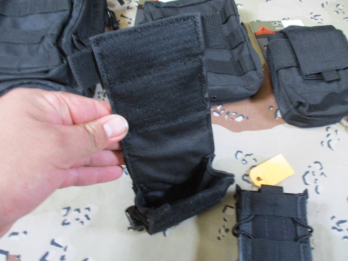 Lot of 5 Tactical MOLLE Pouches Red Rock Tactical VISM Utility Mag Pouch Black