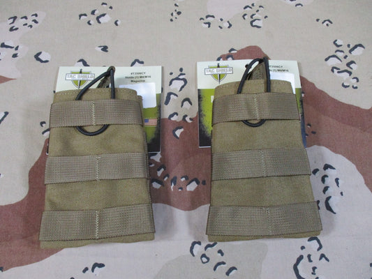 2x Tac Shield Speed MOLLE Magazine Pouch Coyote Brown Tactical Gear New