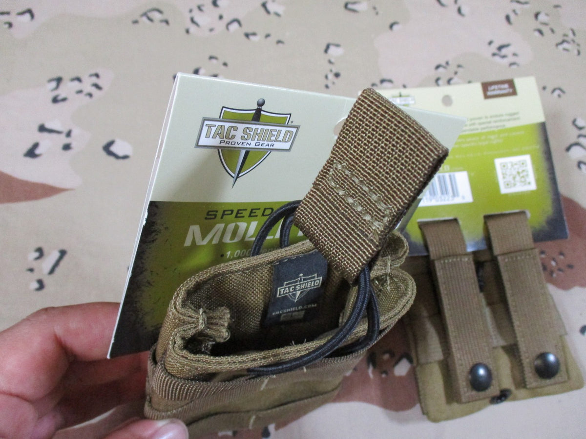 2x Tac Shield Speed MOLLE Magazine Pouch Coyote Brown Tactical Gear New