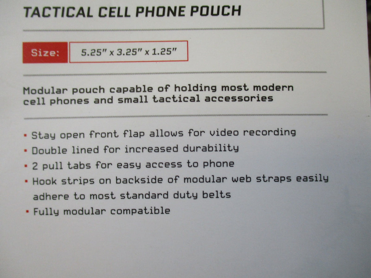 2x Fox Tactical Modular Cell Phone Pouch Coyote Tan MOLLE Compatible New